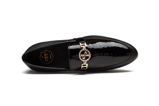 black buckle dress shoes