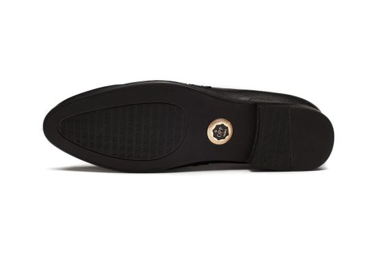 black buckle dress shoes